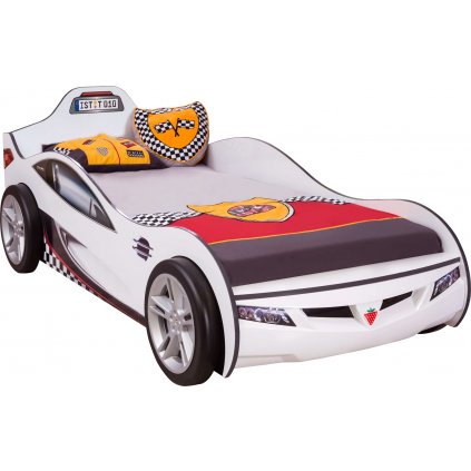 postel auto bila 90x190 coupe